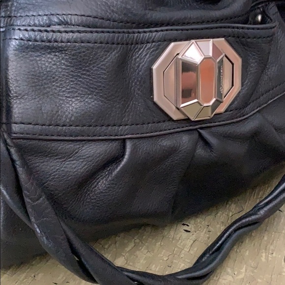 B. Makowsky Black Leather Hobo/Shoulder Bag - Picture 14 of 16